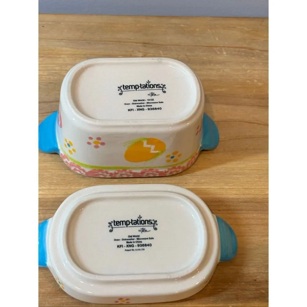 Temp-tations Easter Egg Hunt casserole baking dish w/lid 10oz
